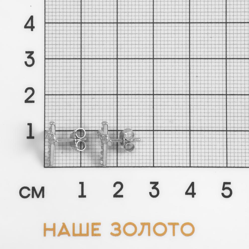 Серебряные серьги гвоздики Ооо 78 лаб 7О012-102-0147
