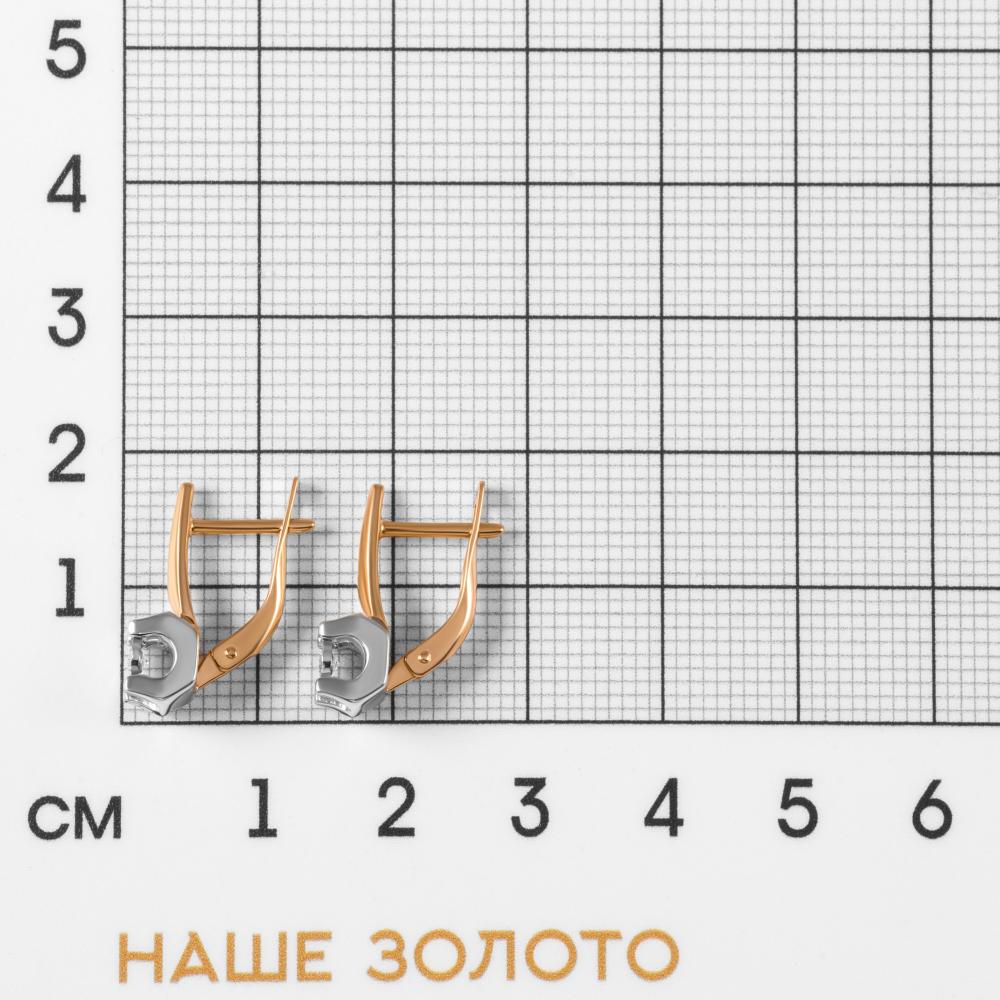 Золотые серьги Империал из красного золота 585 пробы ИМС2534-120