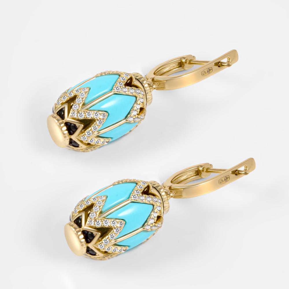 Серебряные серьги подвесные Style avenue СЙЦАИЕ426ТК