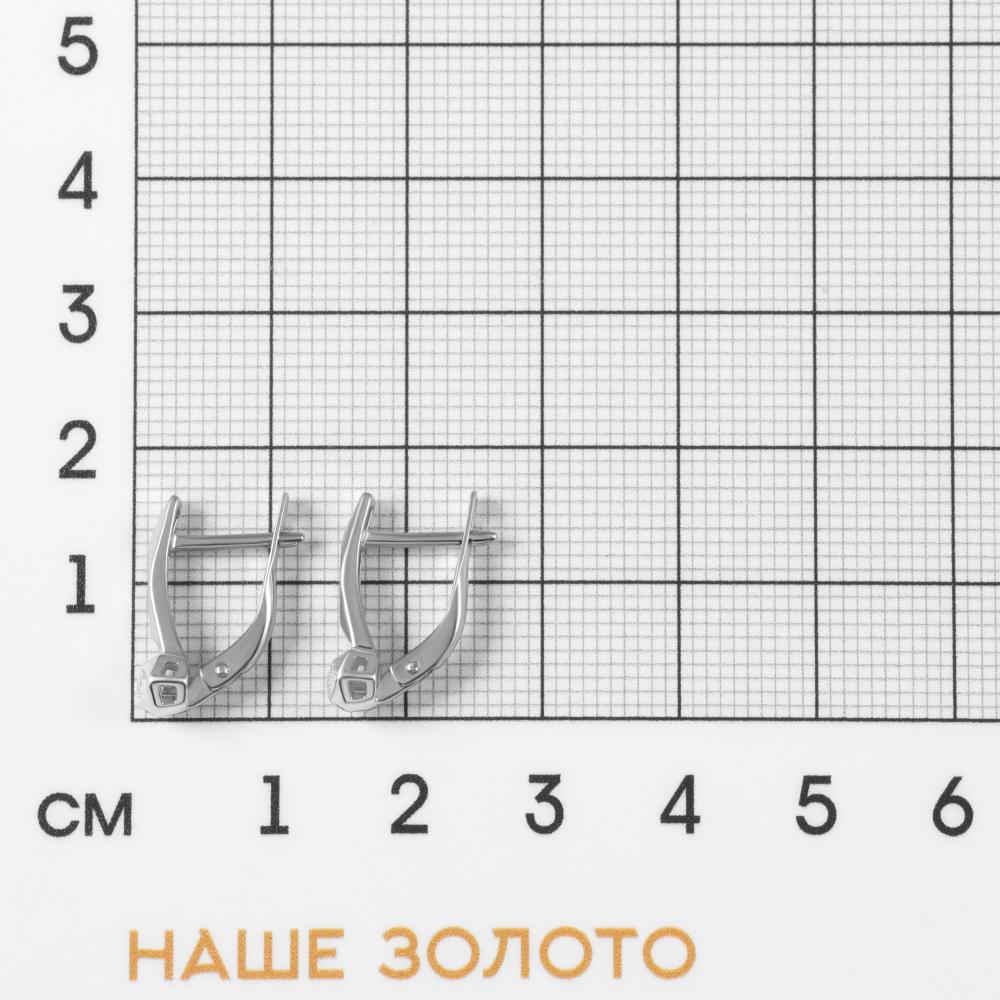 Золотые серьги Лаки даймонд из красного золота 585 пробы Л8М20339-220