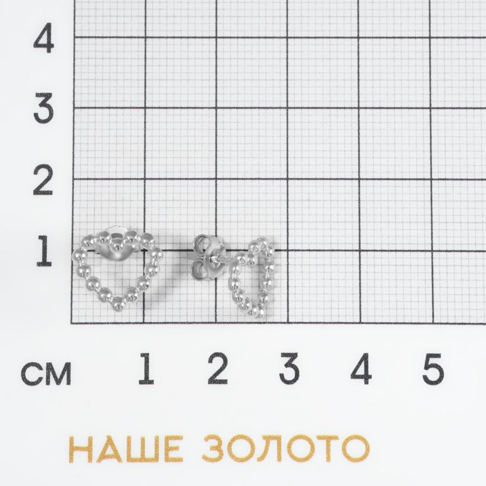 Серебряные серьги гвоздики Талант ТБ12-72-0000-21375