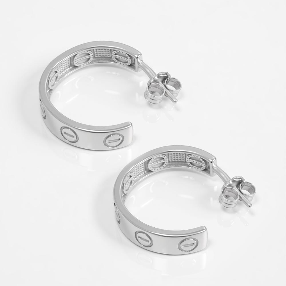 Серебряные серьги гвоздики Талант ТБ12-72-0000-15231