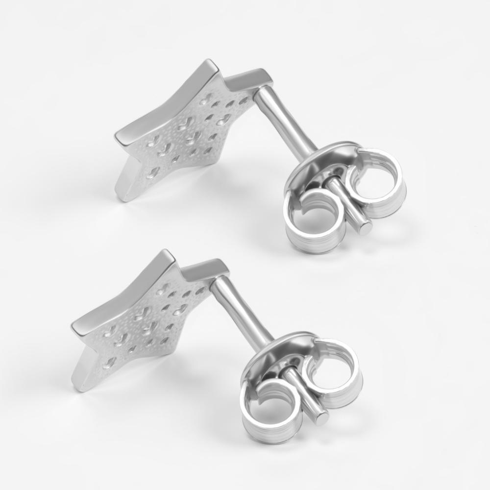 Серебряные серьги гвоздики Талант ТБ12-72-0001-10254