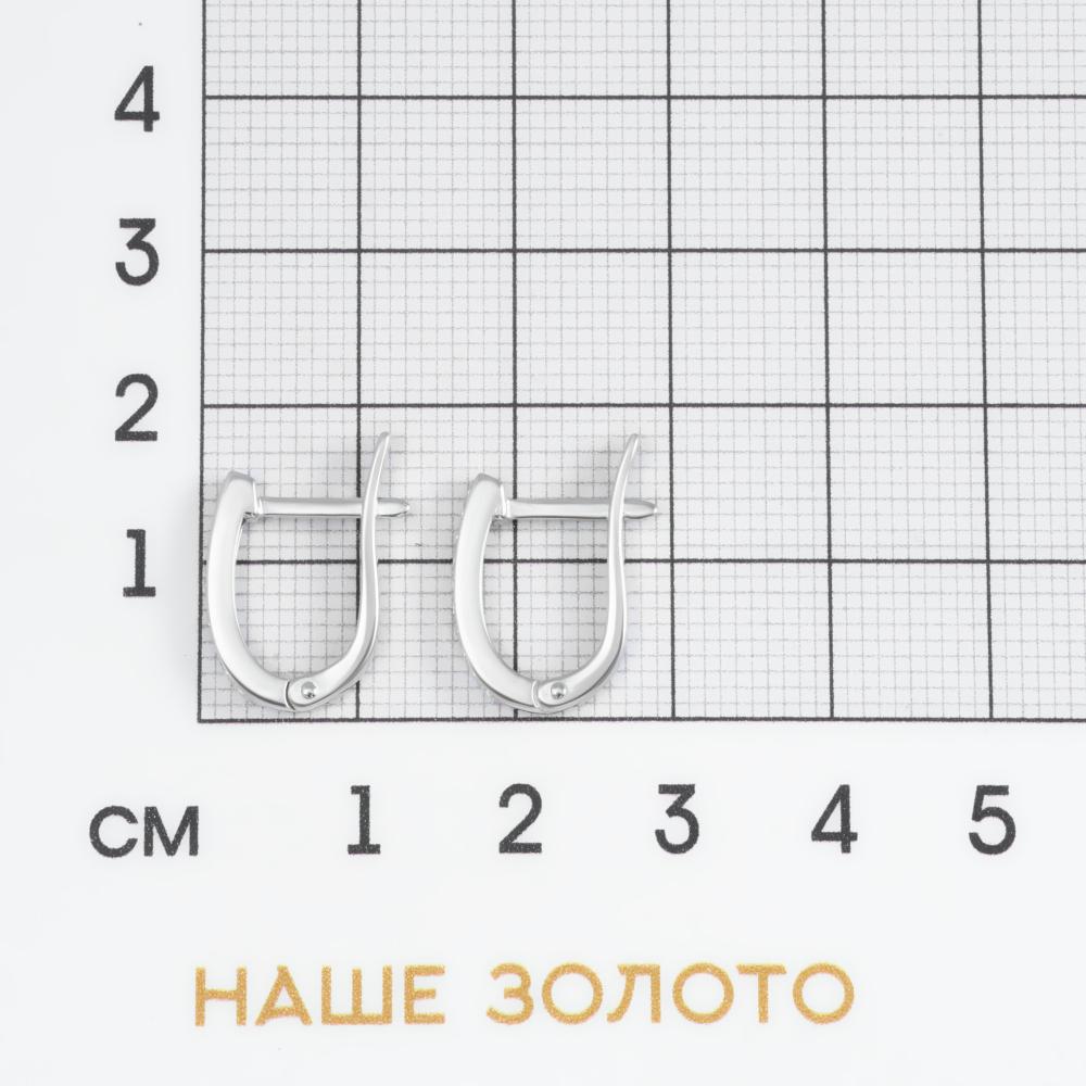 Серебряные серьги Мидас-пермь  со вставками (фианит) 4МС405
