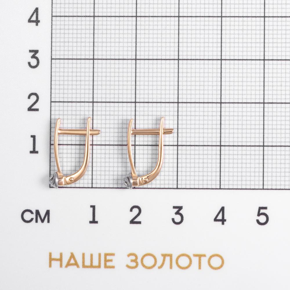 Золотые серьги Клондайк из красного золота 585 пробы ЛХ02-03006-01-001-01-01