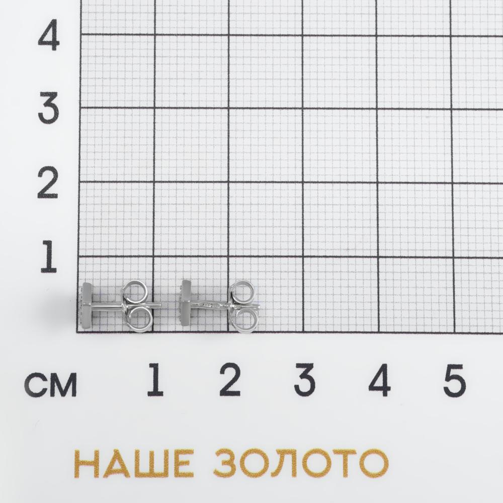 Серебряные серьги гвоздики Талант ТБ12-72-0001-11283