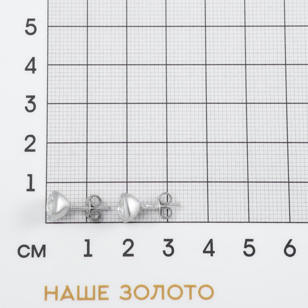Серебряные серьги гвоздики Талант ТБ12-72-000S-10758