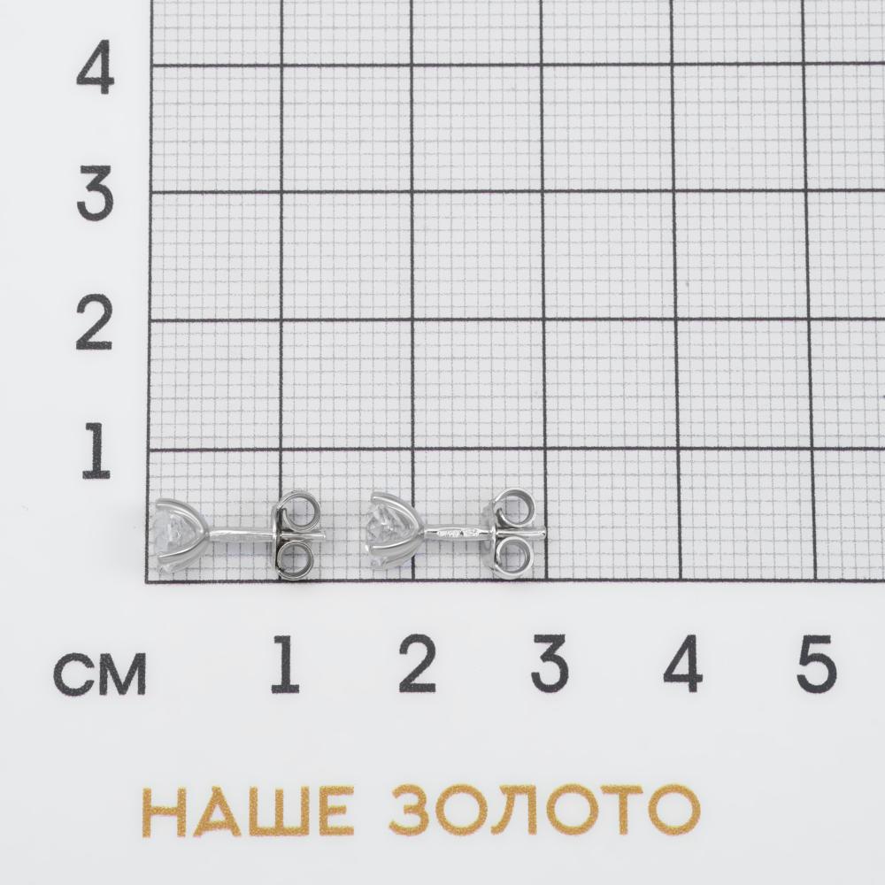 Серебряные серьги гвоздики Талант ТБ12-72-000S-26412