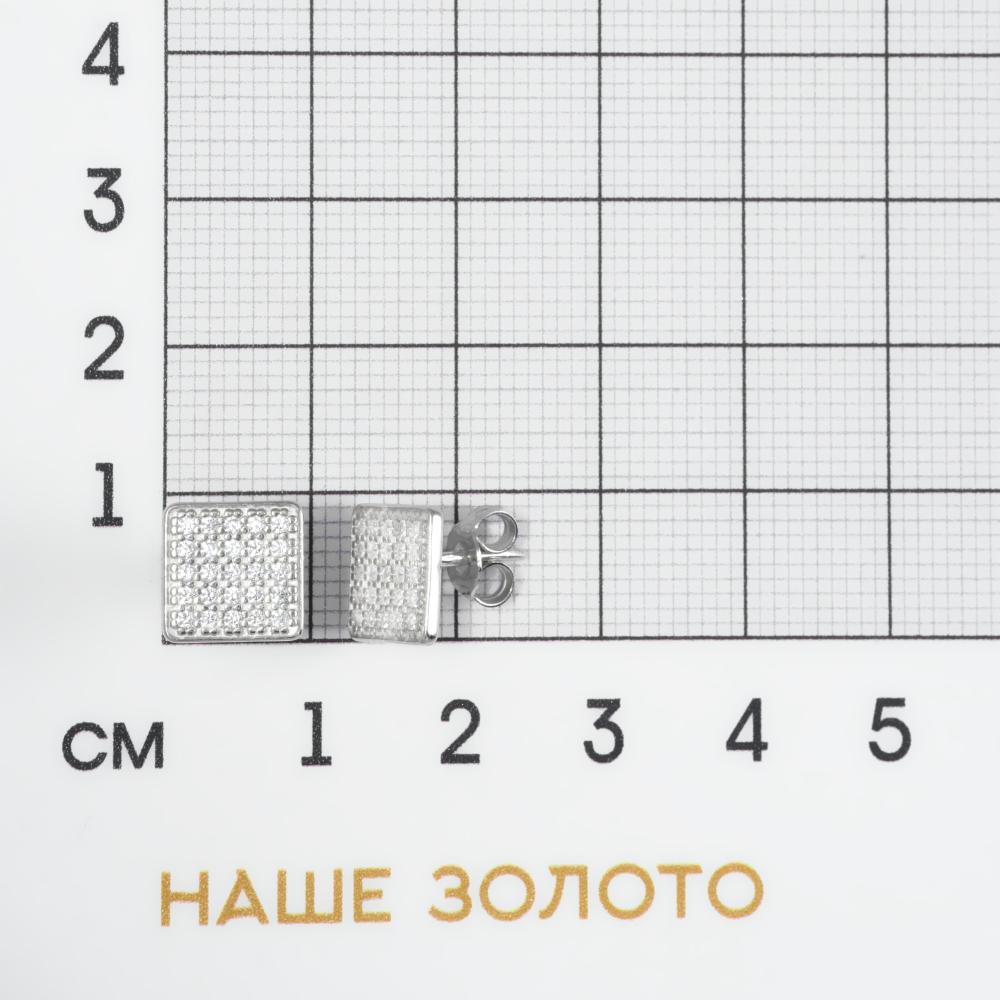 Серебряные серьги гвоздики Талант ТБ1272000111789
