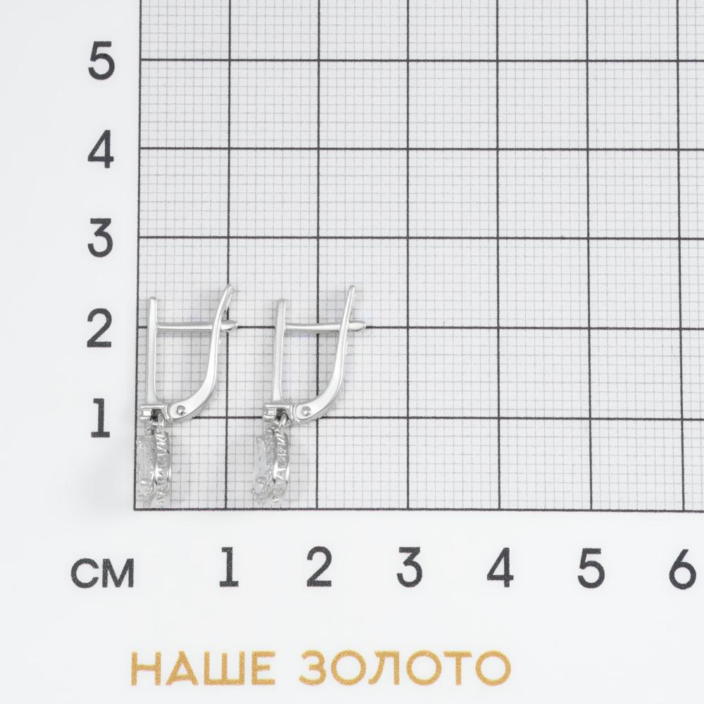Серебряные серьги подвесные Мидас-пермь 4МС1004