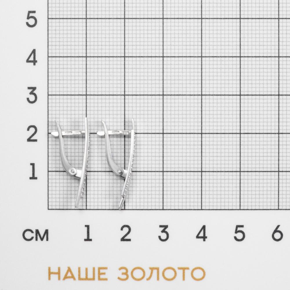 Серебряные серьги Золотая подкова ЯВ832253С
