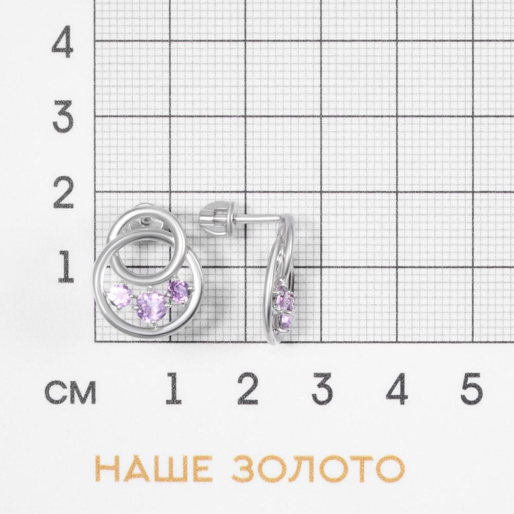 Серебряные серьги гвоздики Sokolov ДИ92022245