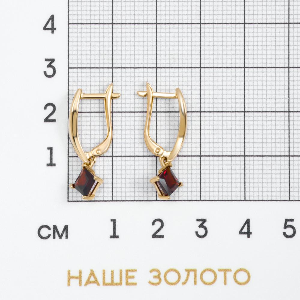 Золотые серьги Efremof из красного золота 585 пробы ЮПС10419406ГР