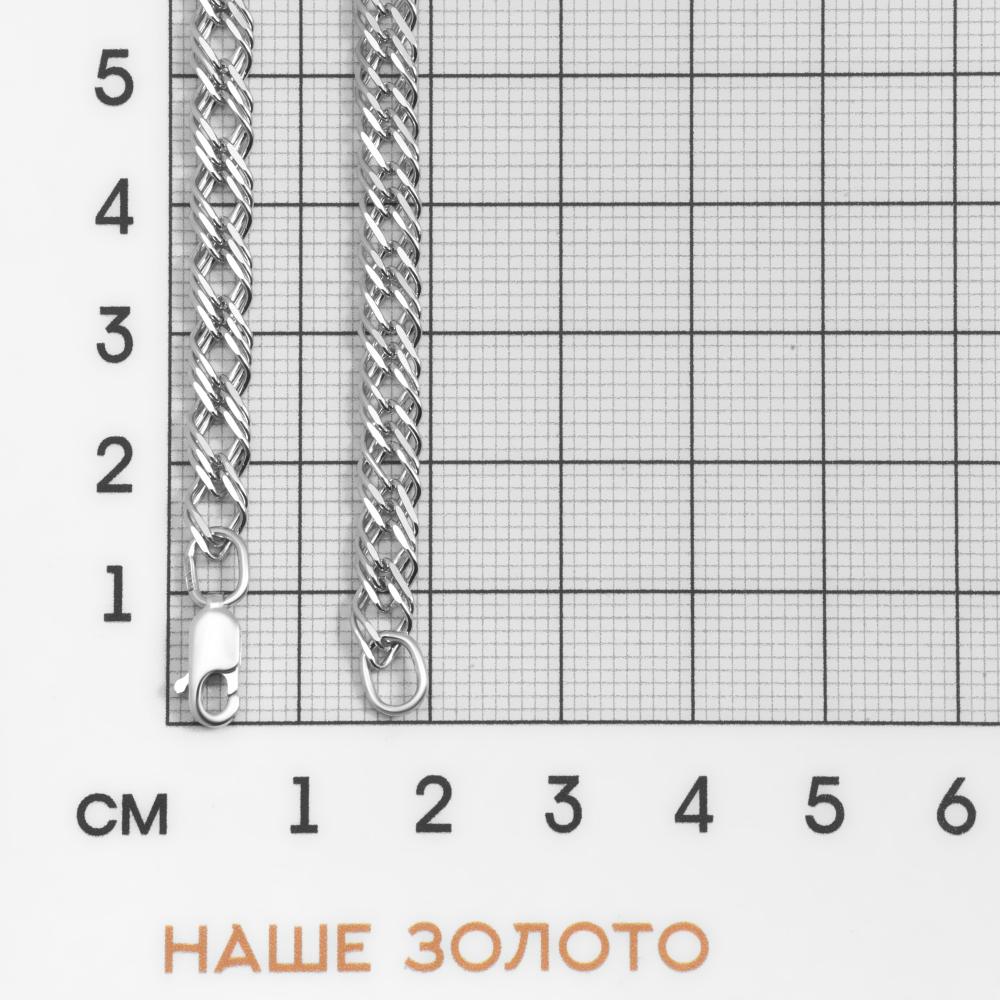 Серебряная цепочка Krastsvetmet нонна 080 КЯНЦ 22-203-3 0.60, размеры от 45 до 65