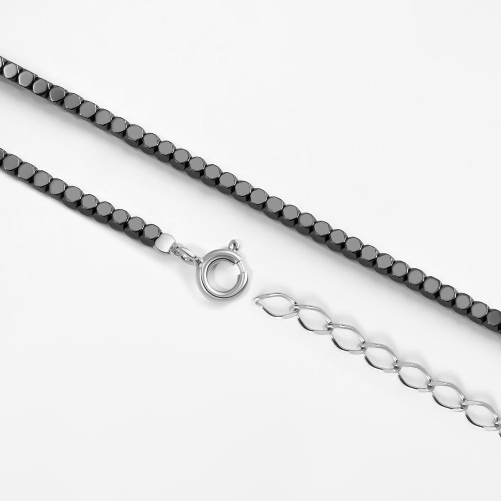 Серебряные бусы  А5К-ГМ-150-1-С