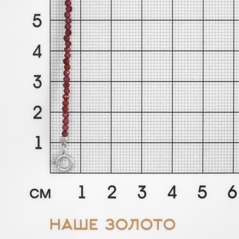 Серебряные бусы  А5К-ГР-190-1-С