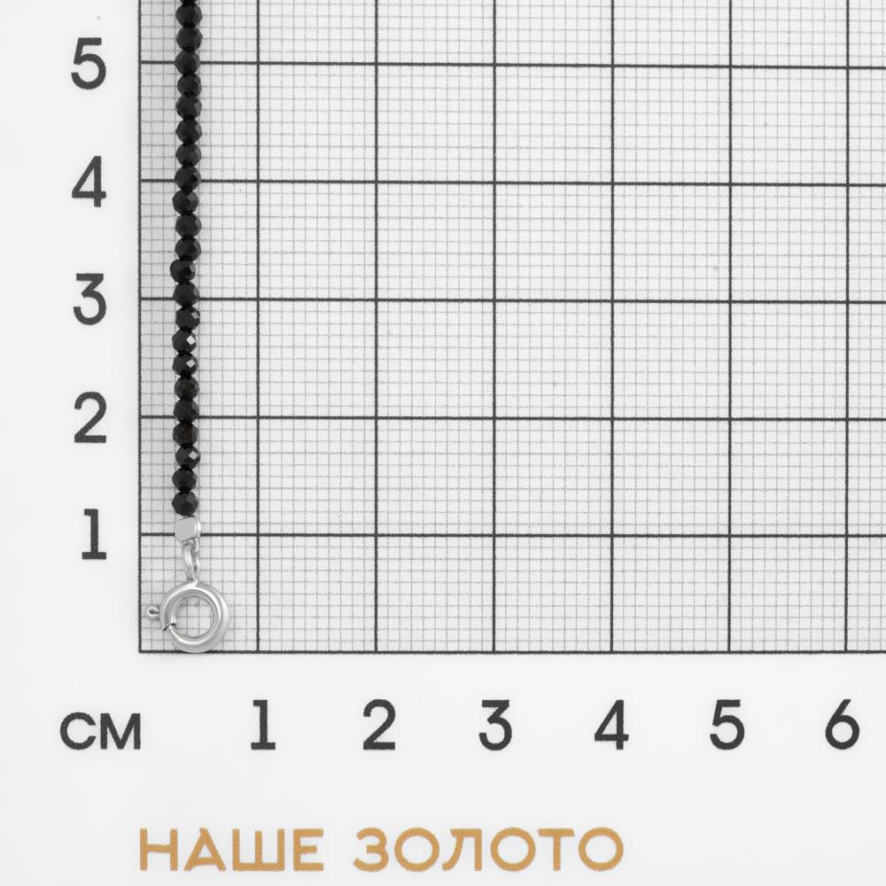 Серебряные бусы  А5К-ШПЧ-120-1-С