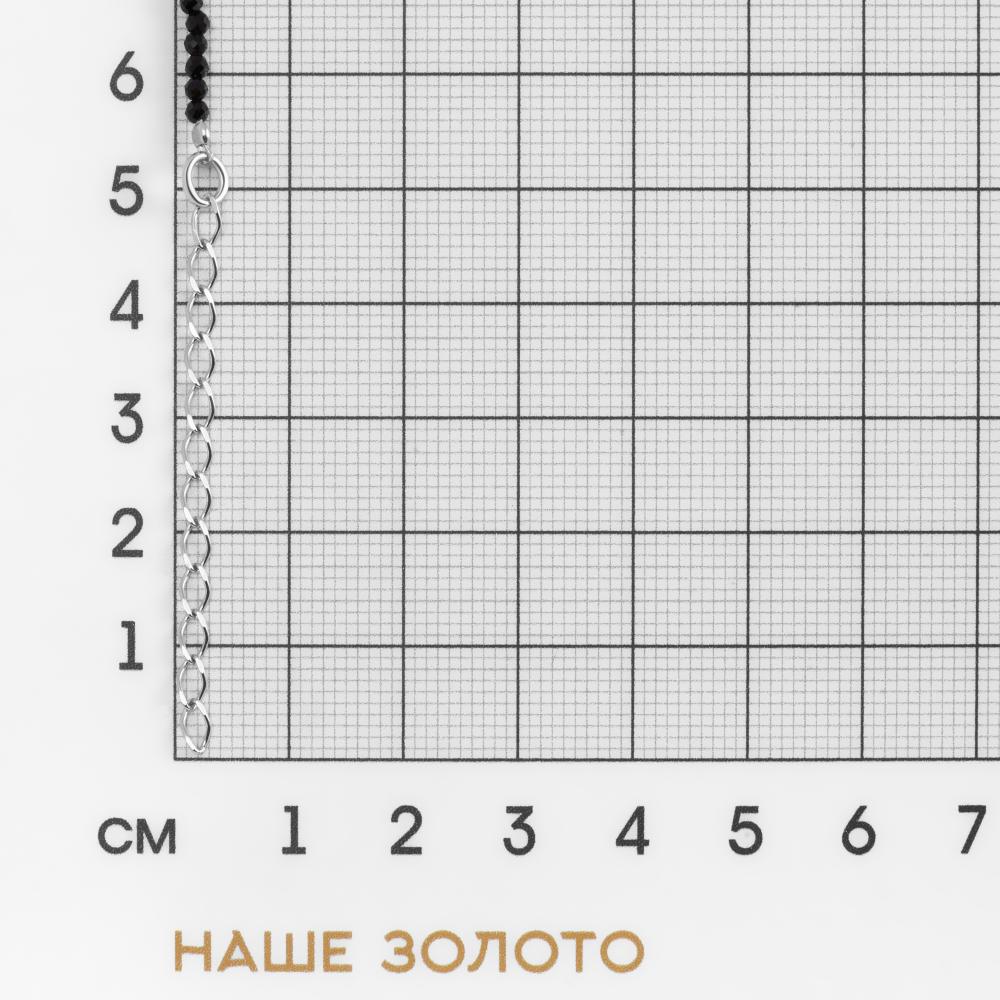Серебряный браслет  А5Б-ШПЧ-120-1-С