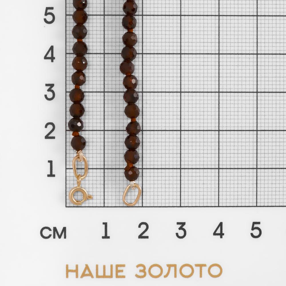 Золотые бусы  из красного золота 585 пробы А5К-ГР-570/9/7-З
