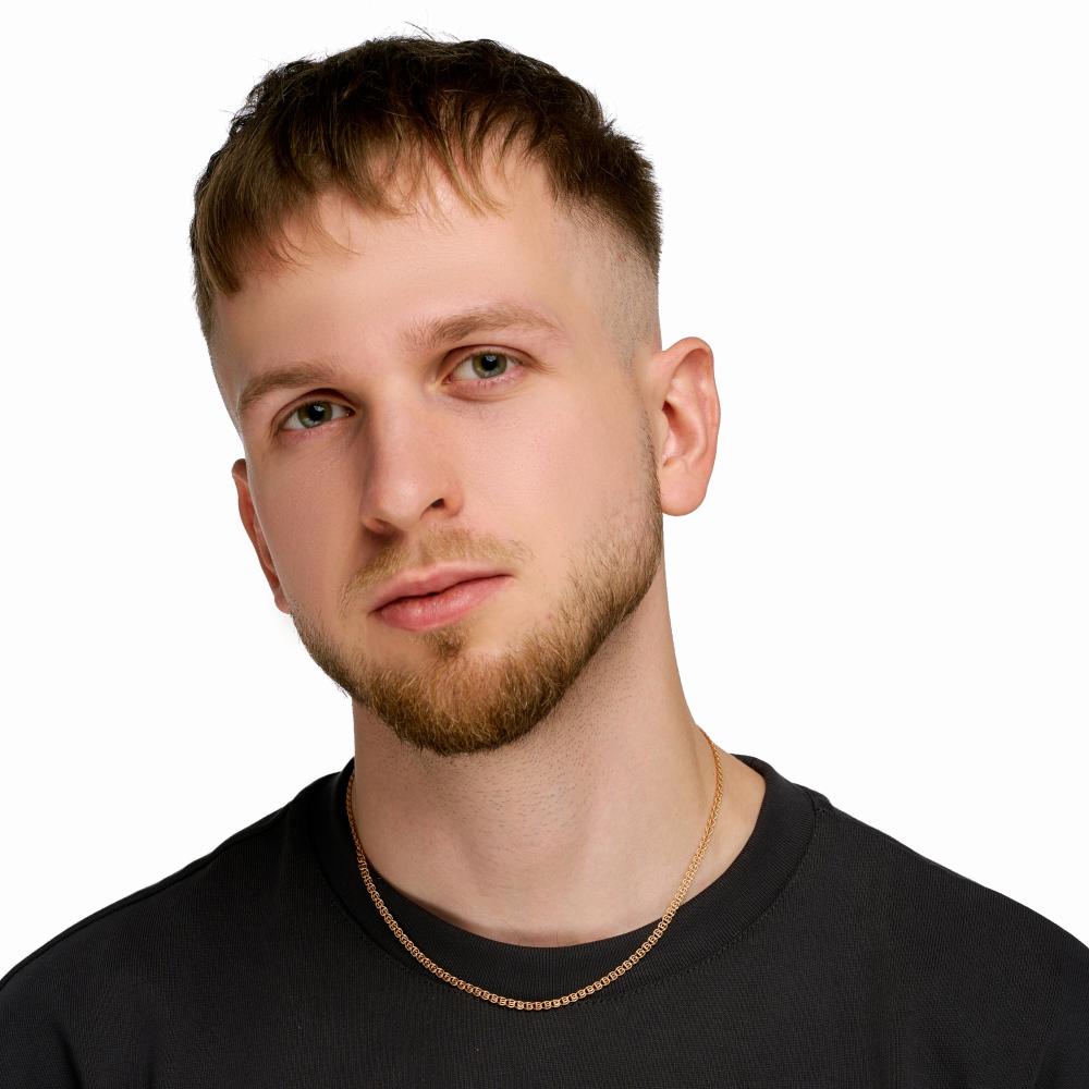 Золотая цепочка Krastsvetmet из красного золота 585 пробы КЯНЦ12-087ПГ.050, размеры от 40 до 55