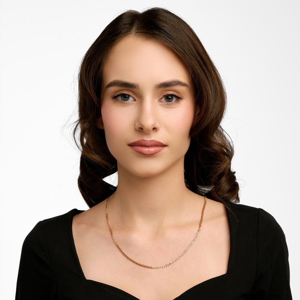 Золотая цепочка Krastsvetmet из красного золота 585 пробы КЯНЦ12-200 050