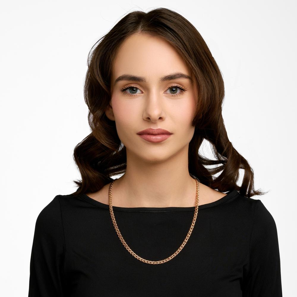 Золотая цепочка Krastsvetmet из красного золота 585 пробы КЯНЦ12-200ПГ 080