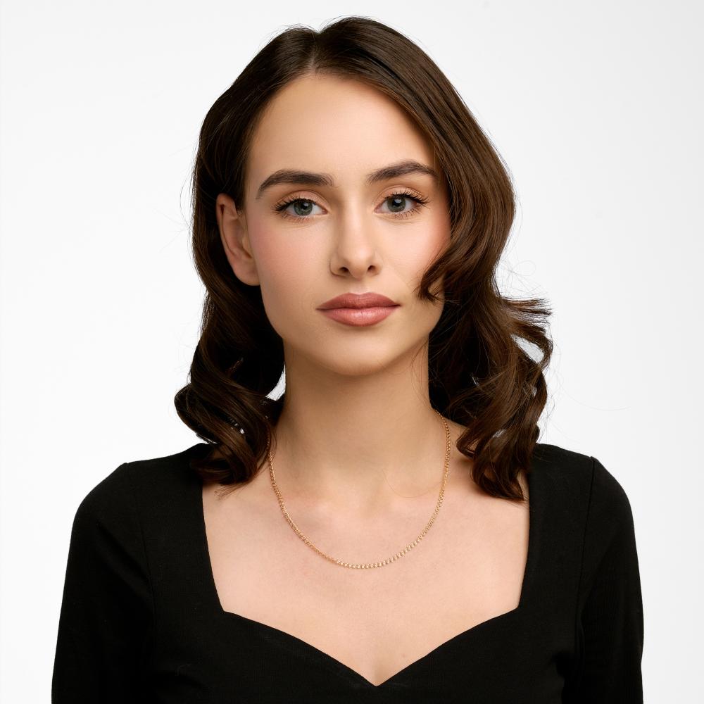 Золотая цепочка Krastsvetmet из красного золота 585 пробы КЯНЦ12-087 040