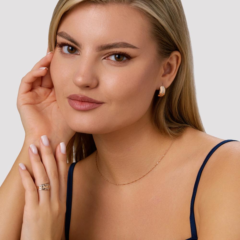 Золотая цепочка Krastsvetmet из красного золота 585 пробы КЯНЦ12-028 020