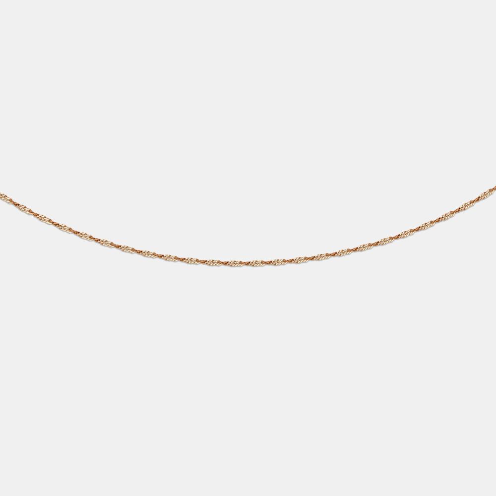 Золотая цепочка Krastsvetmet из красного золота 585 пробы КЯНЦ12-028 020
