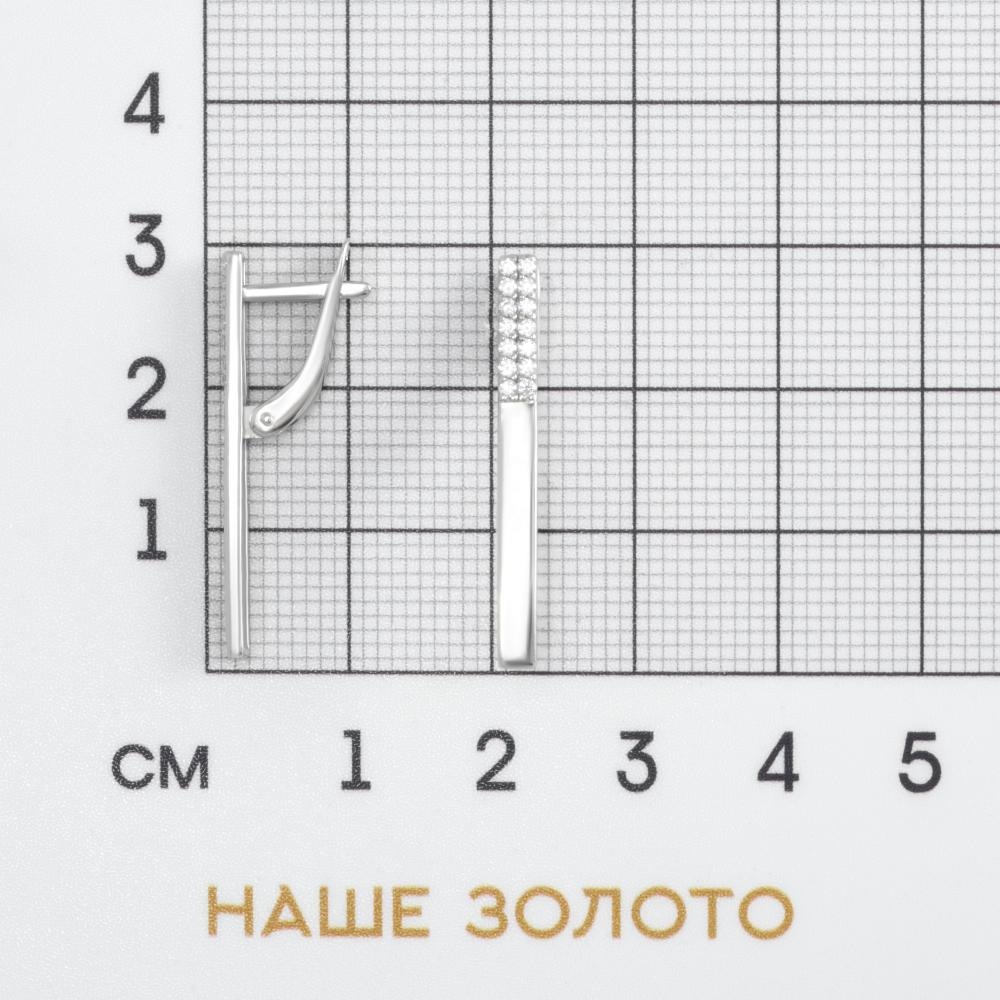 Серебряные серьги Иллада 2ИС122405