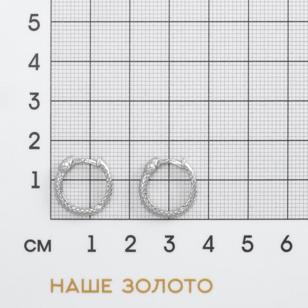 Серебряные серьги конго Иллада 2ИС12-2571