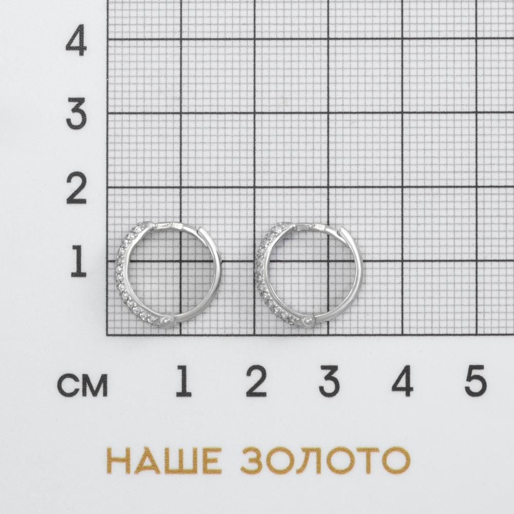 Серебряные серьги конго Иллада 2ИС122482