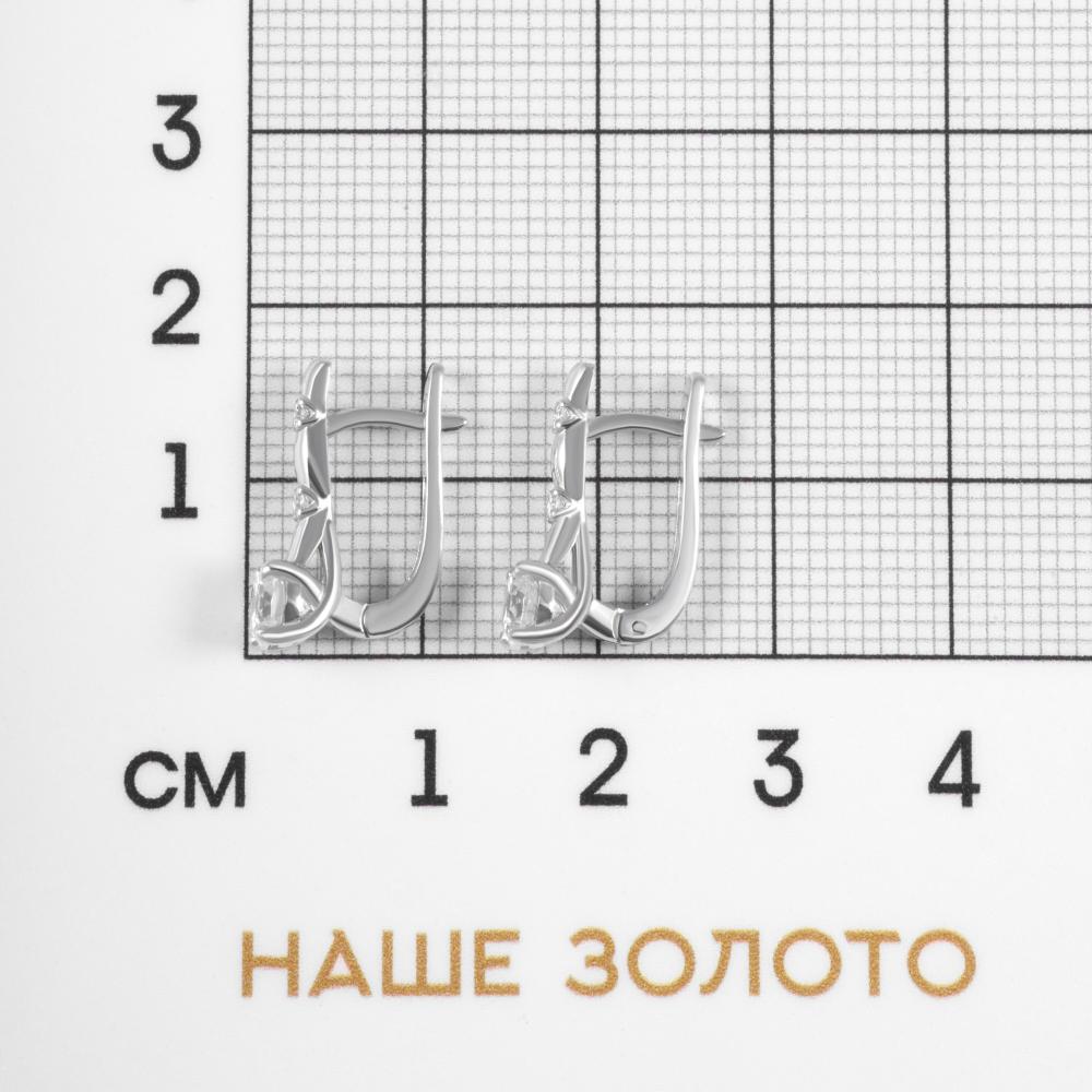 Золотые серьги Альтеза из красного золота 585 пробы А920245Б