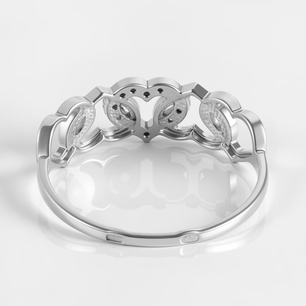 Серебряное кольцо Liberty РЫ1787441