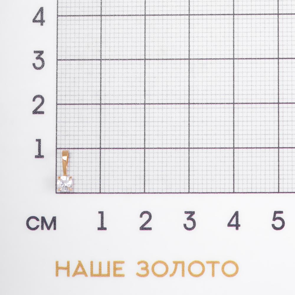 Золотая подвеска Голден глоб из красного золота 585 пробы ГГПдЛ5301-1734/бцФ