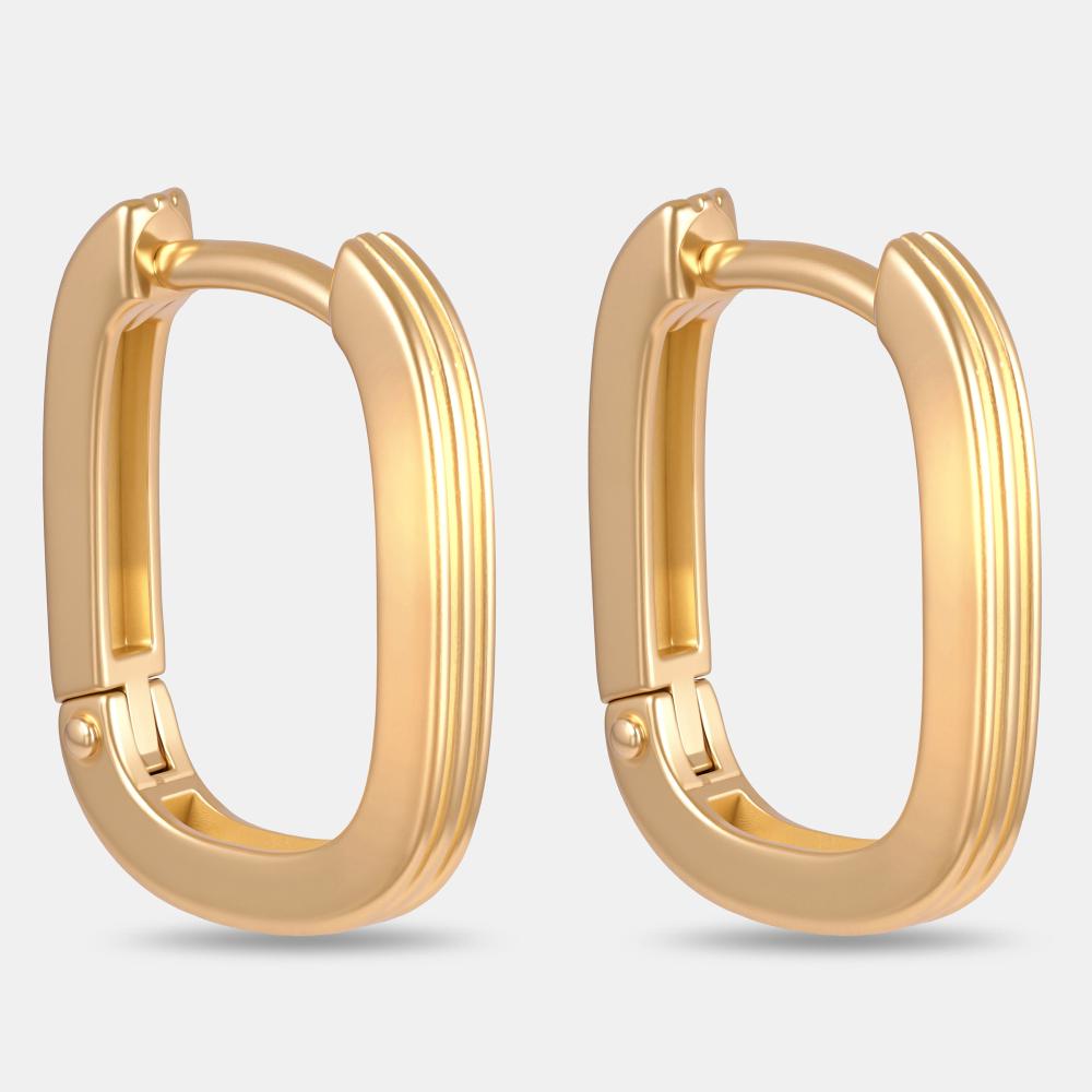 Золотые серьги конго New gold из красного золота 585 пробы НЮ09976302010000000