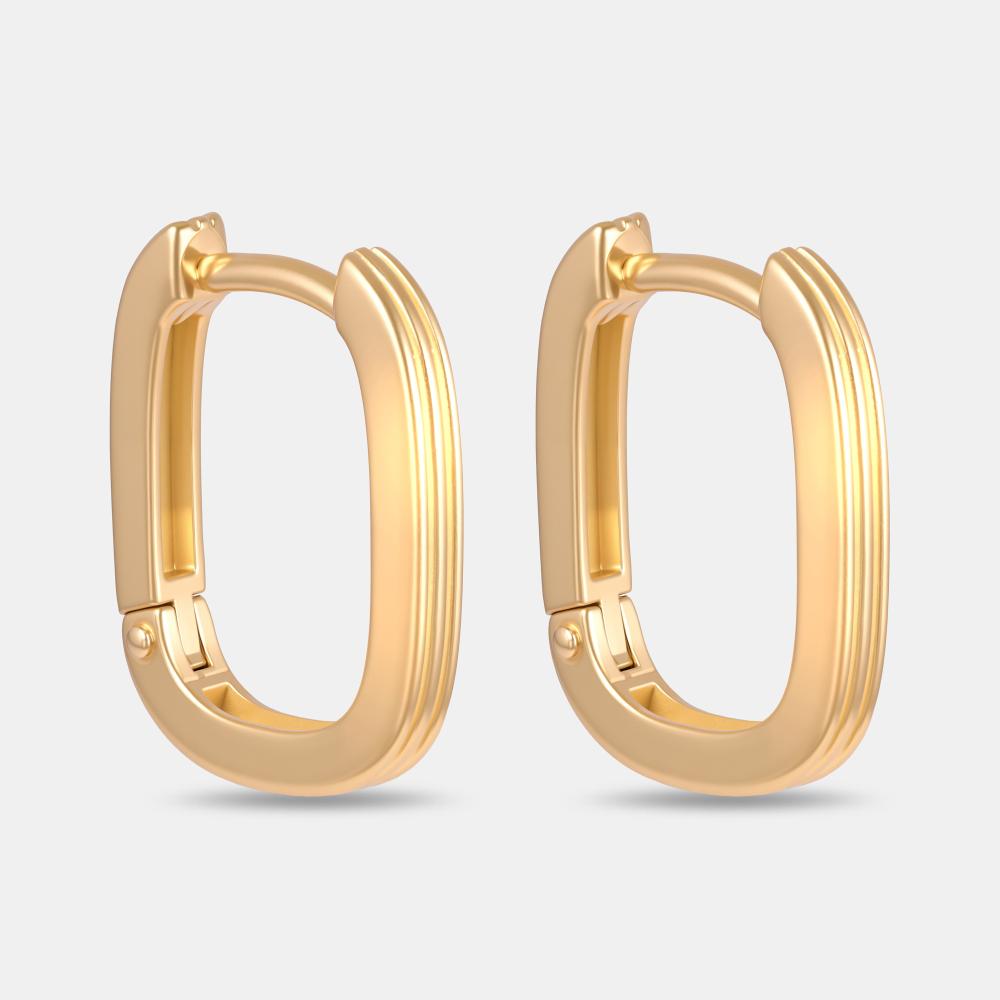 Золотые серьги конго New gold из красного золота 585 пробы НЮ09976302010000000