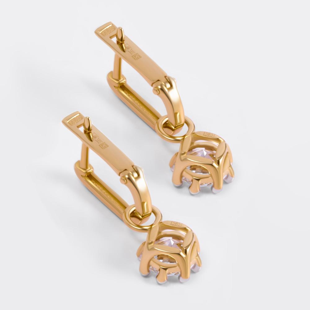 Золотые серьги Sokolov из красного золота 585 пробы ДИ0200570
