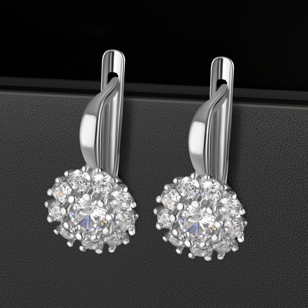 Серебряные серьги Золотые купола ЗК2101696-00775