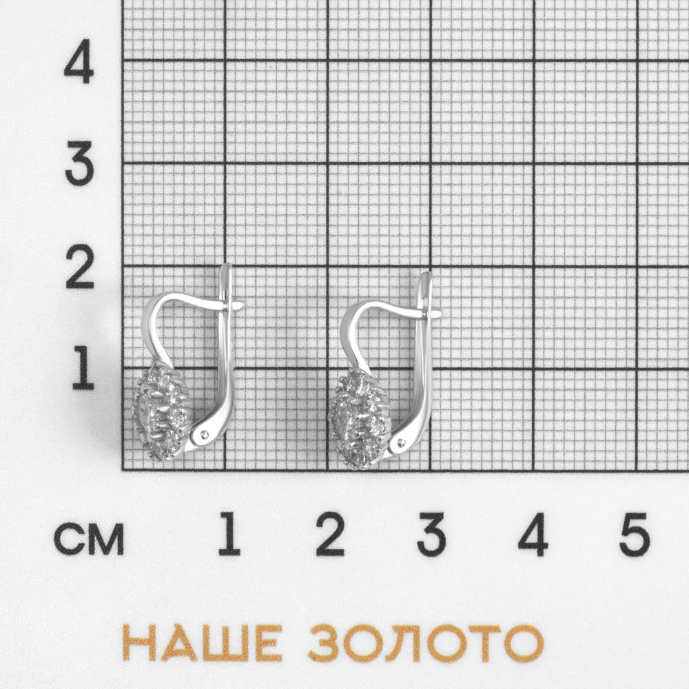 Серебряные серьги Золотые купола ЗК2101696-00775