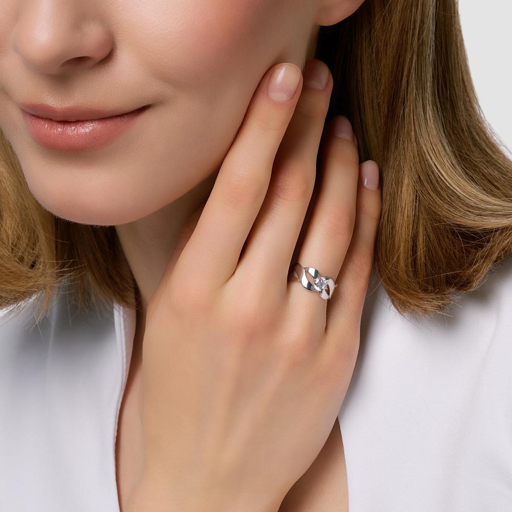 Серебряное кольцо Золотая подкова ЯВ802-01882-01-00-20-00