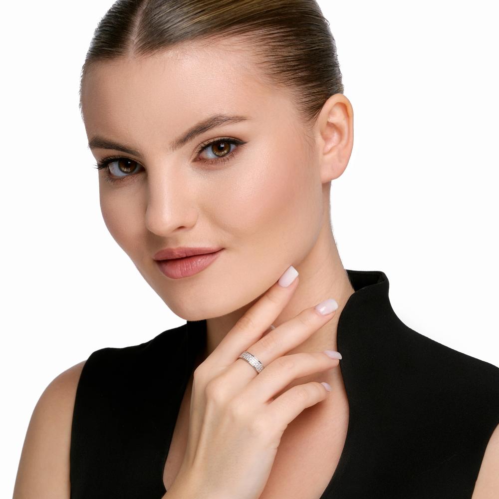 Серебряное кольцо Золотые купола ЗК1100577-00775