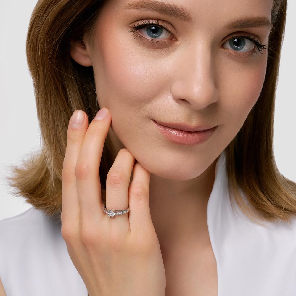 Серебряное кольцо Золотая подкова ЯВ802-02438-01-00-20-00