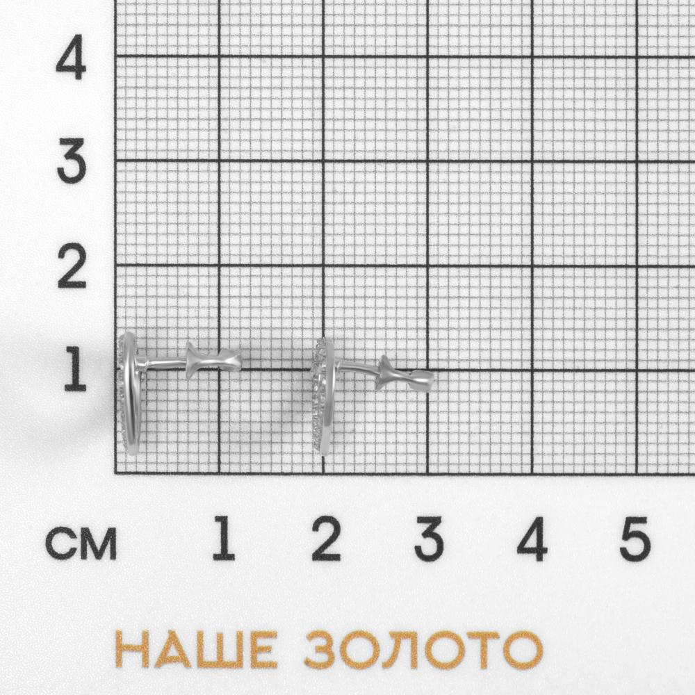 Серебряные серьги гвоздики Золотые купола ЗК6001839-00775