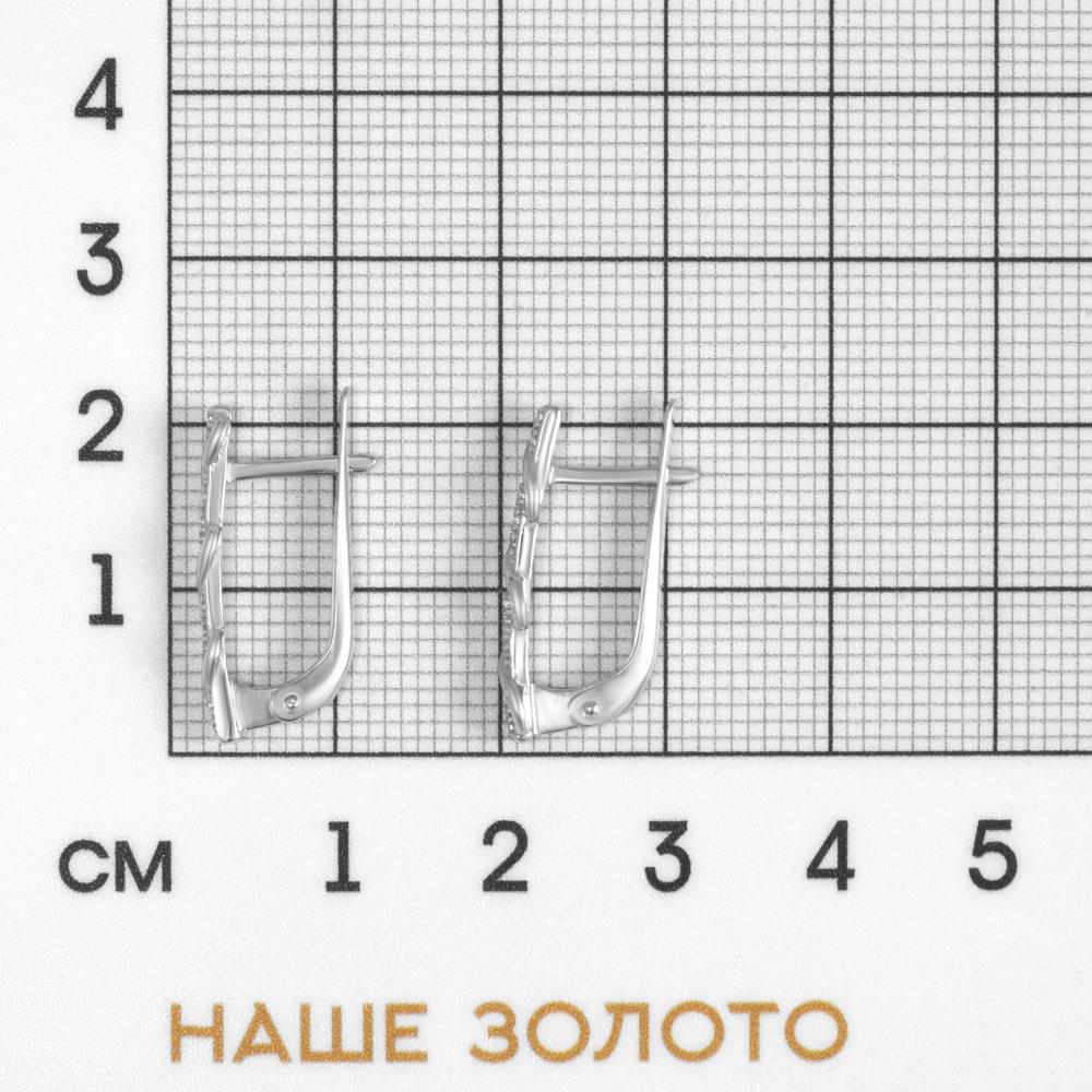 Серебряные серьги Золотые купола ЗК0201866-00775