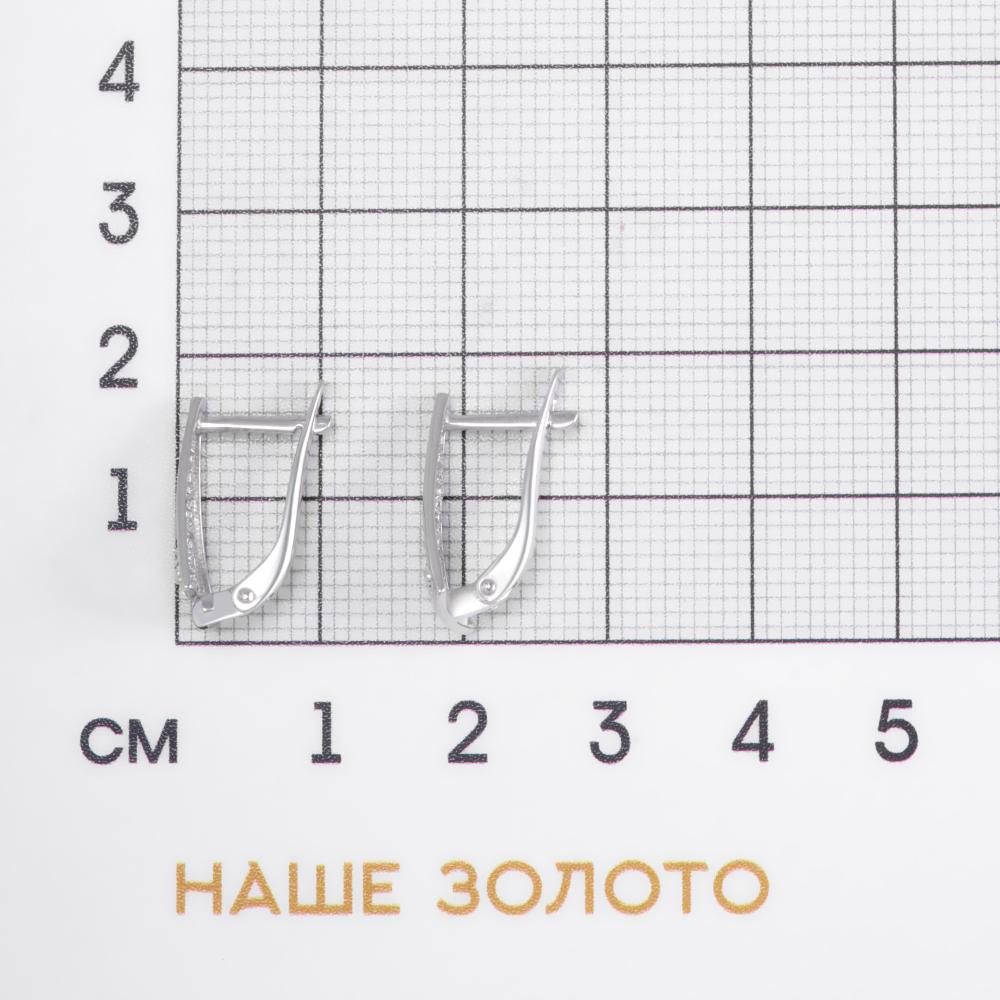 Серебряные серьги Золотая подкова ЯВ803-02375-01-00-20-00