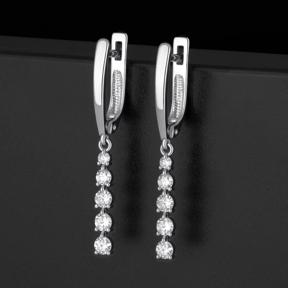 Золотые серьги подвесные New gold из красного золота 585 пробы НЮ095928_02_02_011_3484бр