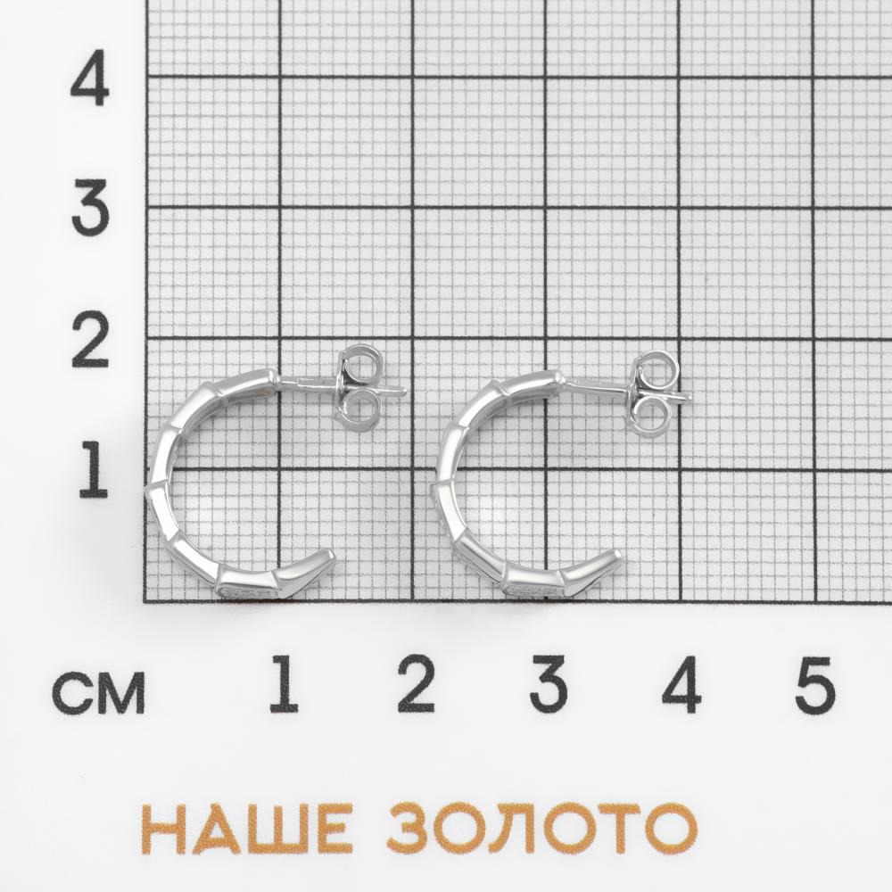 Серебряные серьги гвоздики Талант ТБ12-72-0001-15733