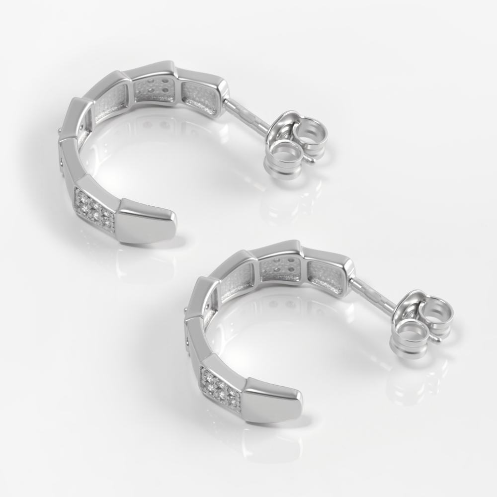 Серебряные серьги гвоздики Талант ТБ12-72-0001-15733