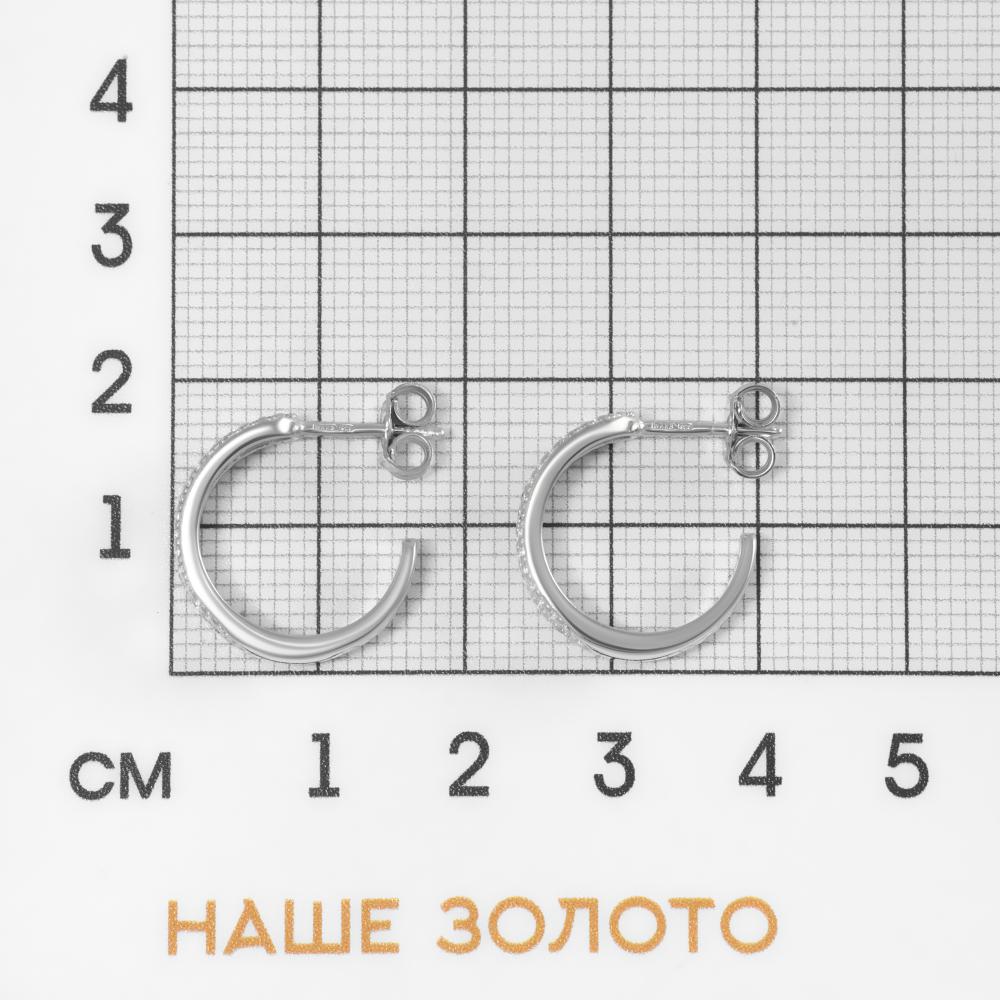 Серебряные серьги гвоздики Талант ТБ12-72-0001-15411
